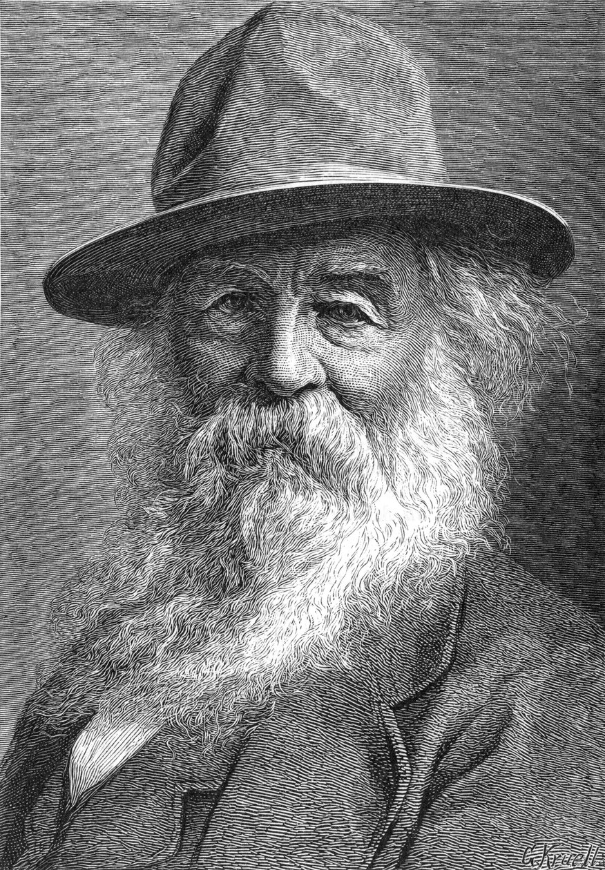 Walt Whitman 1819-1892, amerikansk poet, ca 1880-tallet av Unbekannt