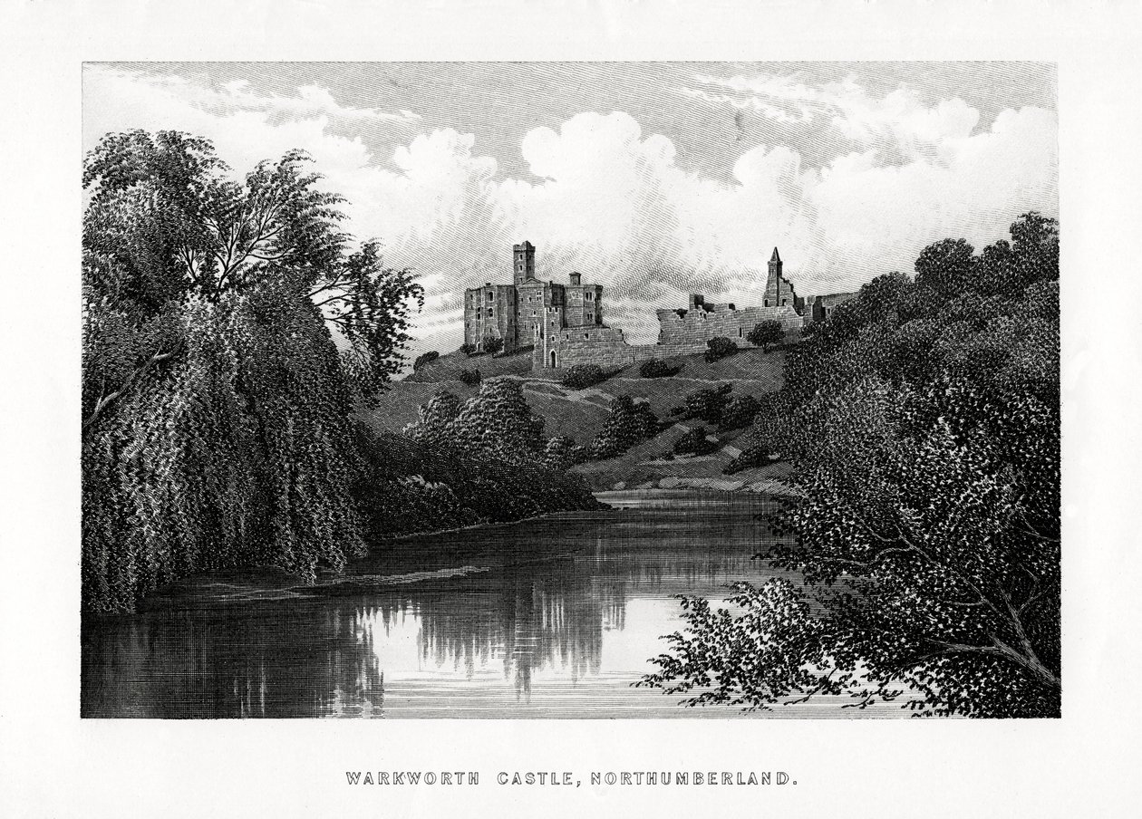 Warkworth Castle, Northumberland, 1896 av Unbekannt