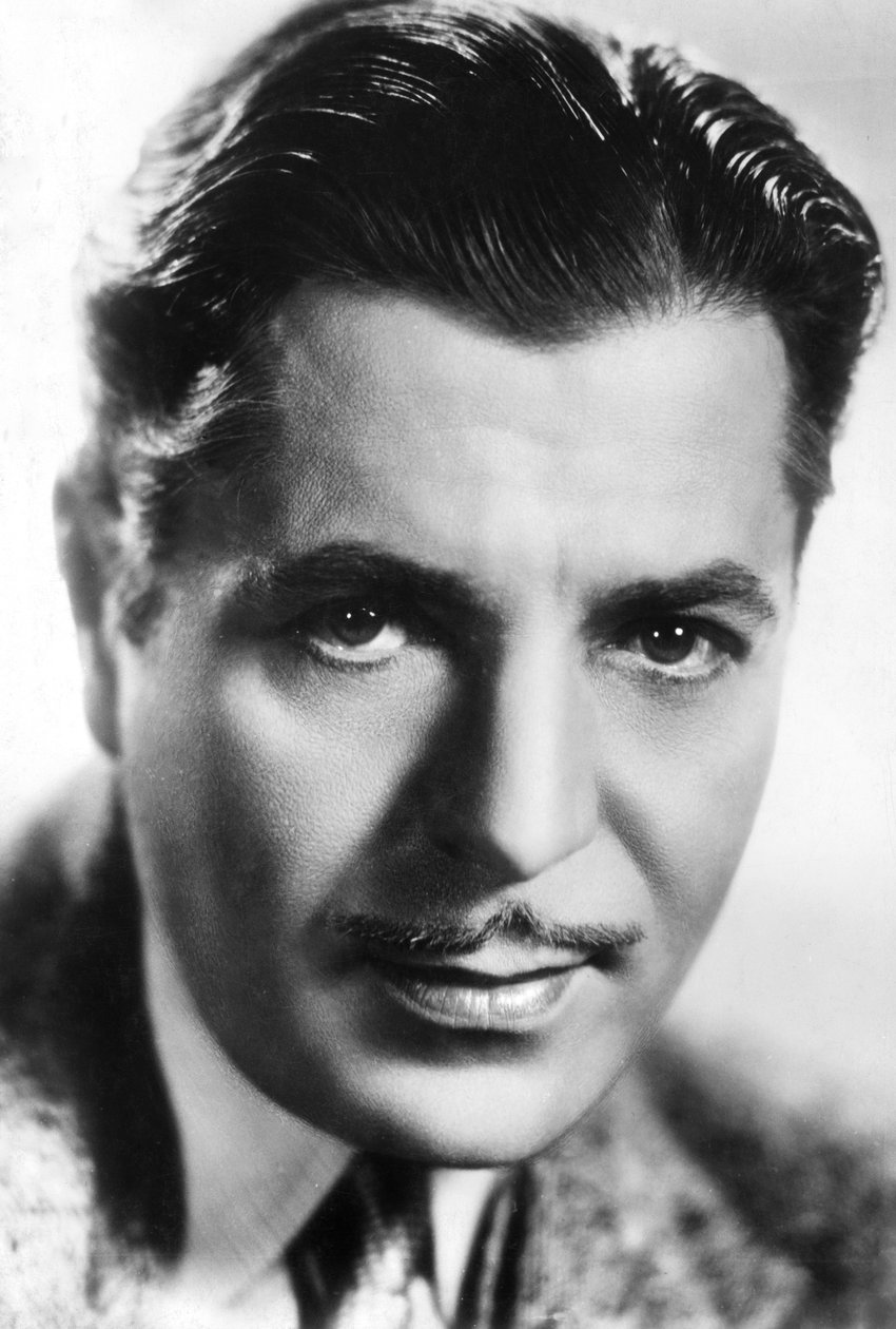 Warner Baxter 1889-1951, amerikansk skuespiller, c1930-c1940s av Unbekannt