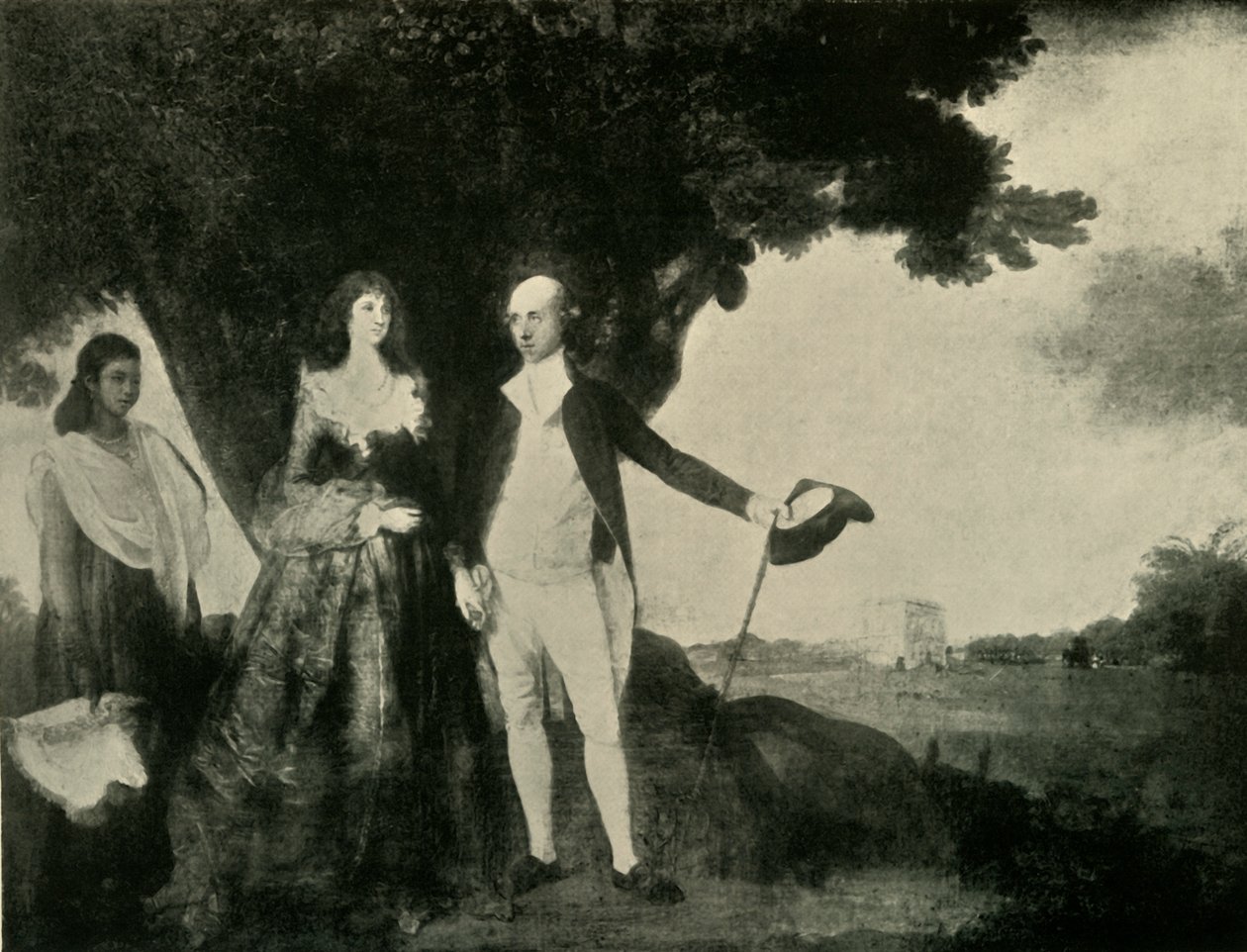 Warren Hastings og fru Hastings, 1784-87, 1925. av Unbekannt