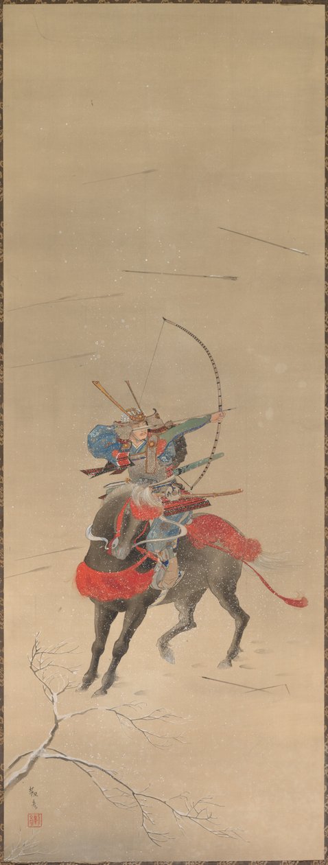 Kriger montert på en hest, 1700-1800-tallet. av Unbekannt