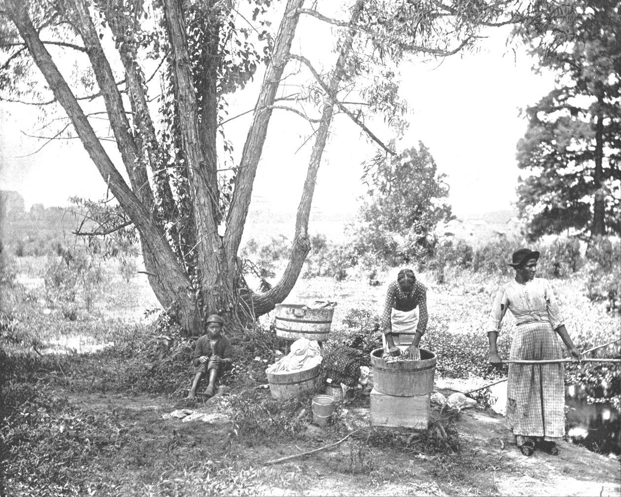 Washerwomen, El Paso, Texas, USA, c1900. av Unbekannt