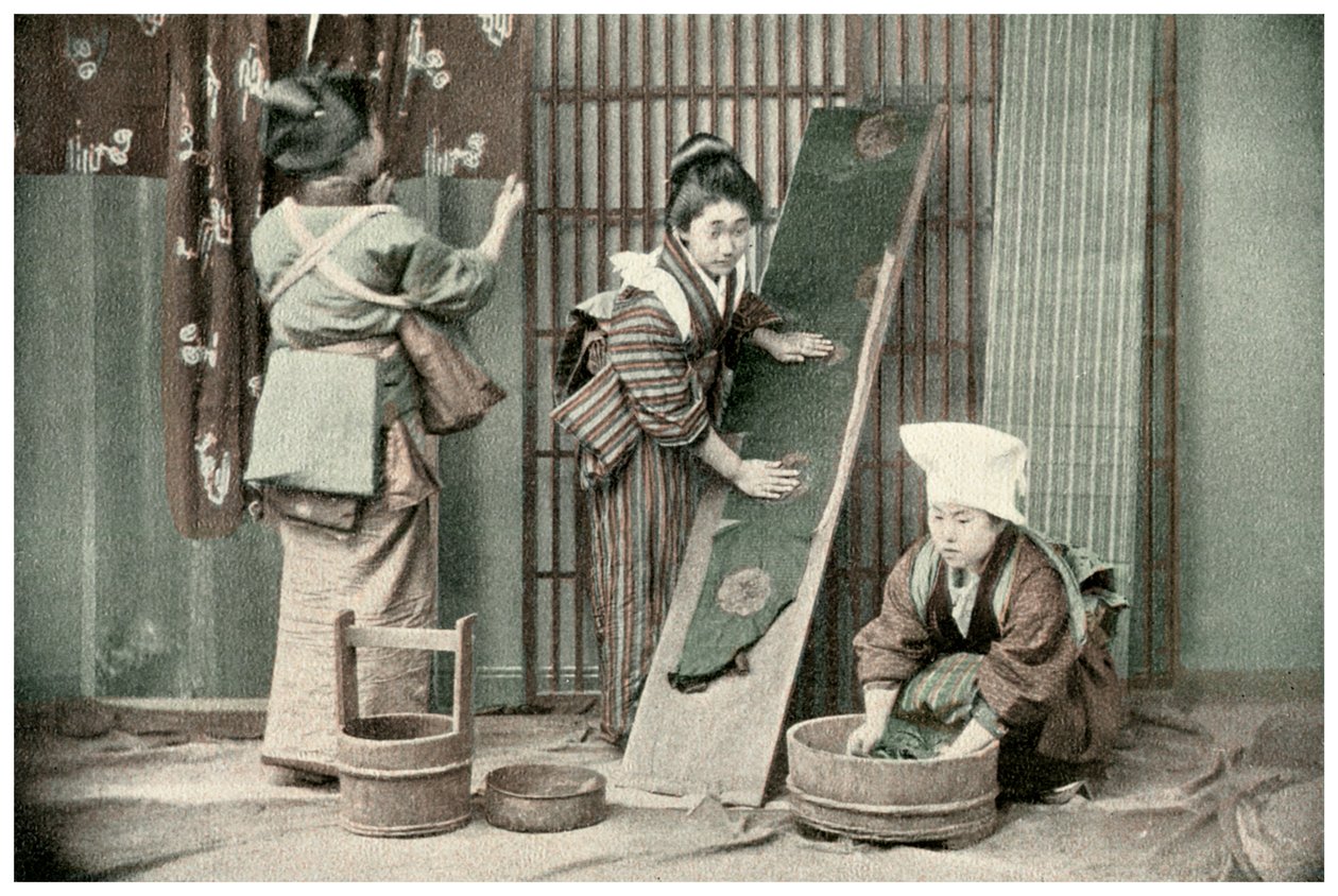 Vaske kimonoer, Japan, 1904 av Unbekannt