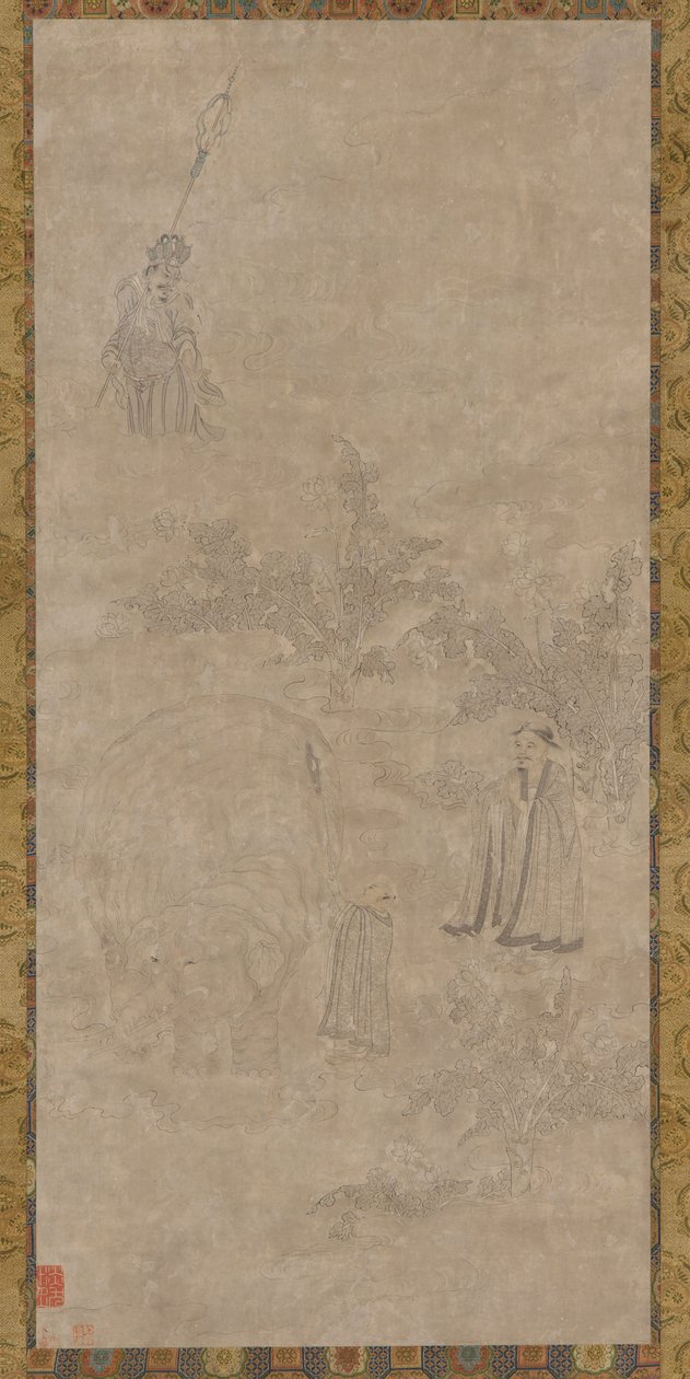 Vasking av den hvite elefanten, Ming-dynastiet, 1500-1600-tallet. av Unbekannt
