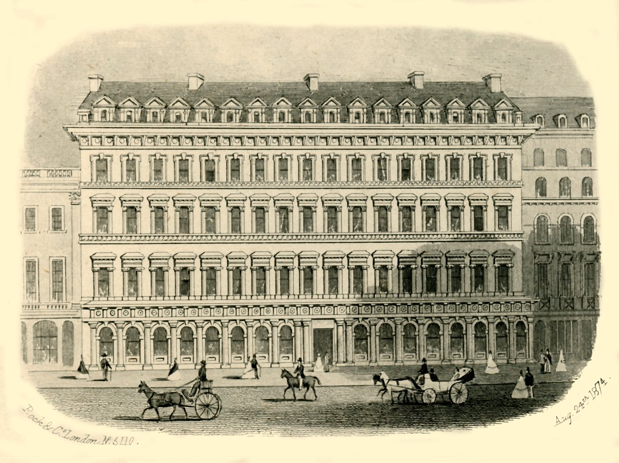 Washington Hotel, Liverpool, 1874. av Unbekannt