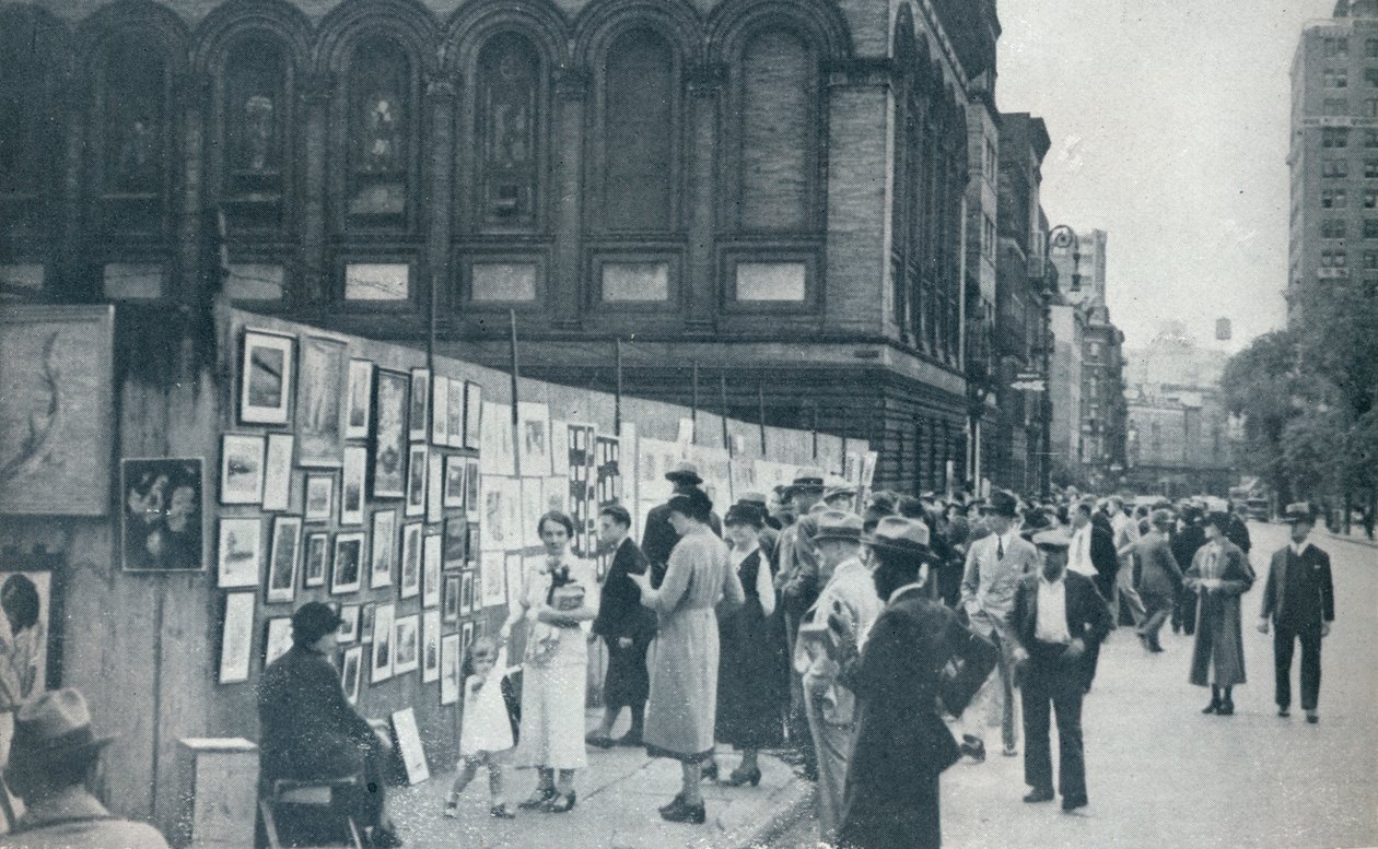 Washington Square, Greenwich Village, New York, USA, 1935 av Unbekannt