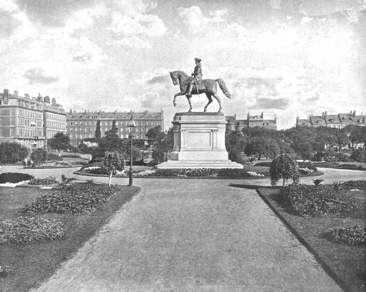 Washington Statue, Public Garden, Boston, USA, c1900. av Unbekannt