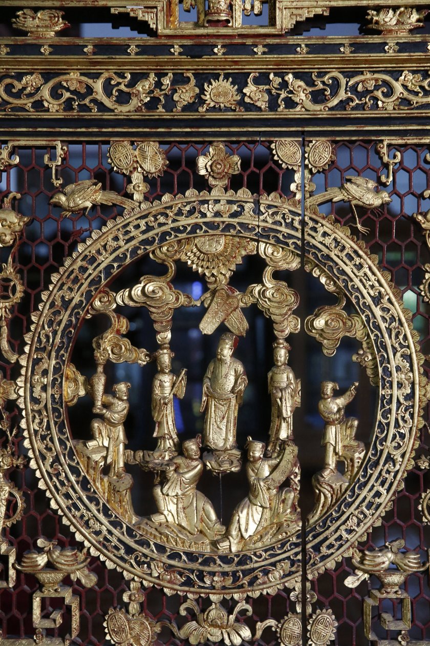 Wat Chedi Luang, Chiang Mai. Kunstverk i det buddhistiske museet. Thailand av Unbekannt