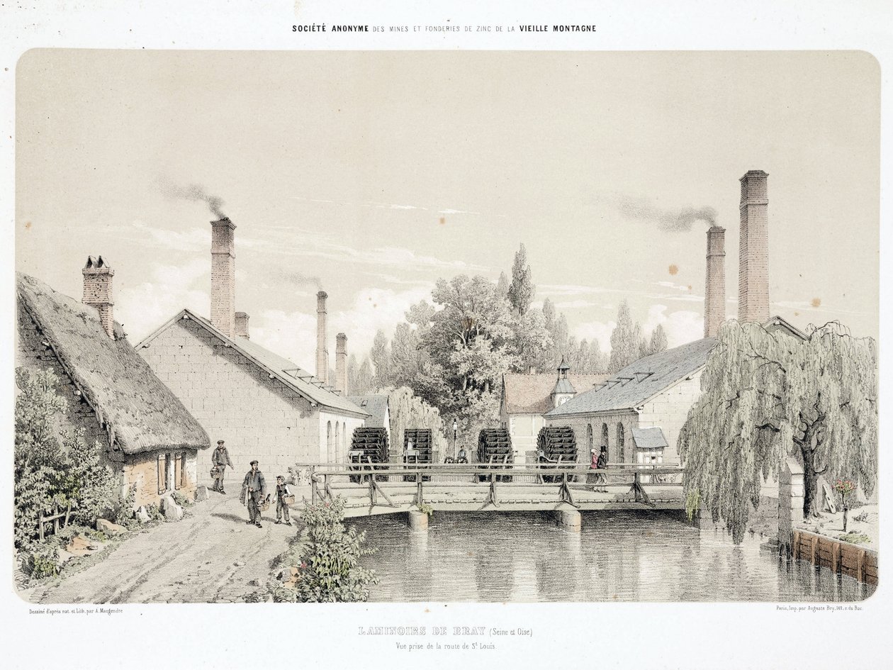 Water Power, Valseverk før 1900 (Laminoirs) i Bray, Frankrike av Unbekannt