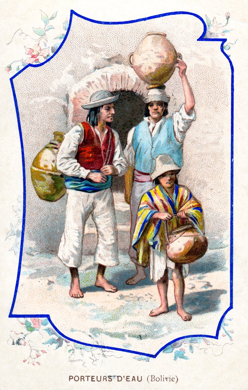 Vannbærere, Bolivia, 1911 av Unbekannt