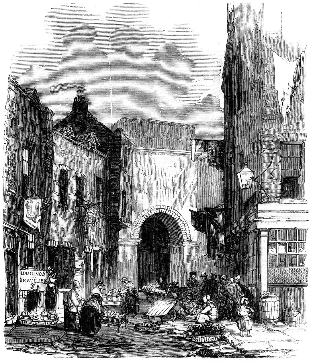 Vanntank i St Giless in the Fields, London, 1858 av Unbekannt