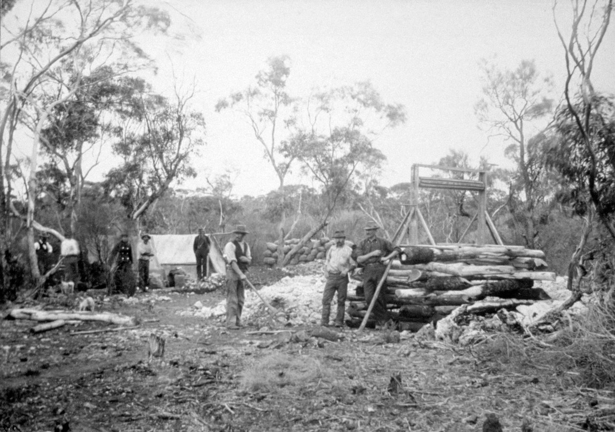 Foss gullgruve, Boorara, Kalgoorlie, Vest-Australia, 1896 av Unbekannt