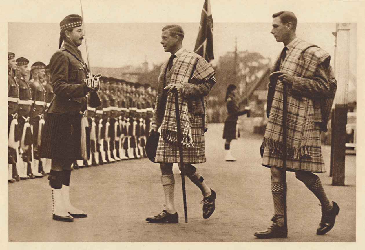 Iført Balmoral Tartan, Balmoral, 1936 1937 av Unbekannt