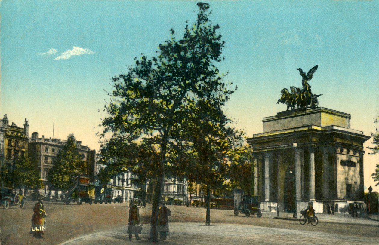 Wellington Arch, Inngang til Green Park, London, c1915. av Unbekannt