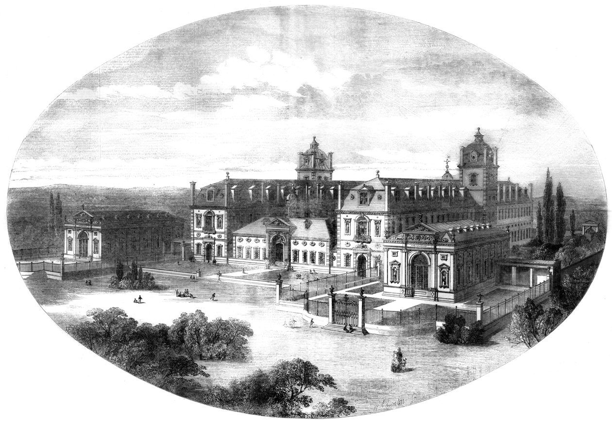 Wellington College, Berkshire, 1855 av Unbekannt