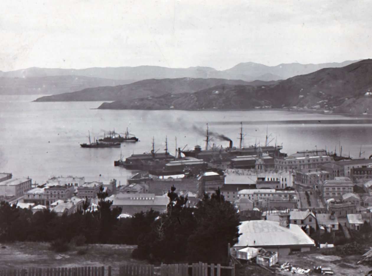 Wellington Harbour, slutten av 1800-tallet - begynnelsen av 1900-tallet. av Unbekannt