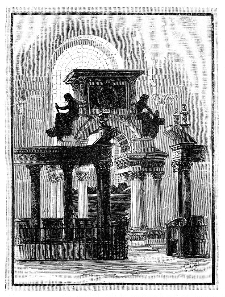 Wellington Monument, St Pauls Cathedral, London, c1888 av Unbekannt