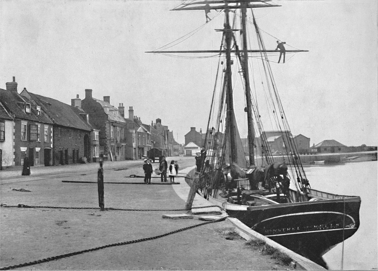 Wells - The Quay, 1895 av Unbekannt
