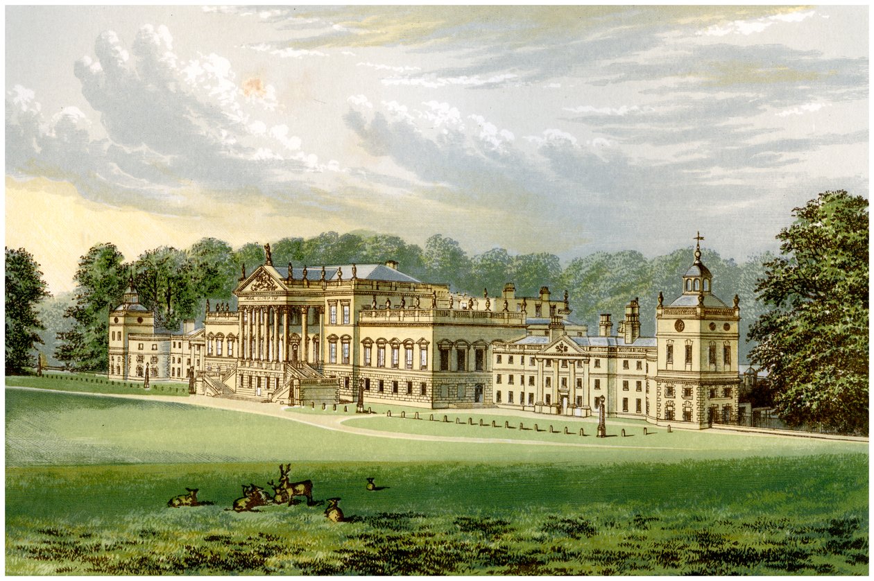 Wentworth Woodhouse, Yorkshire, hjemmet til Earl Fitzwilliam, c1880 av Unbekannt