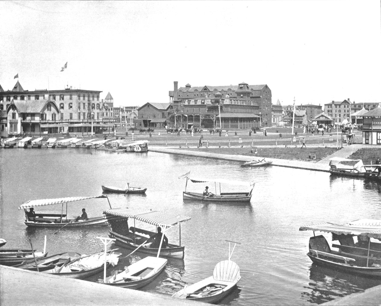 Wesley Lake, Asbury Park, New Jersey, USA, c1900. av Unbekannt
