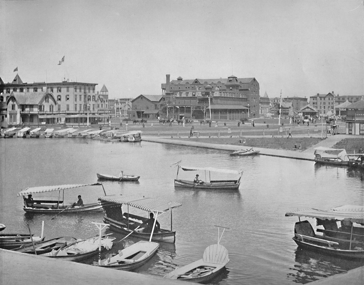 Wesley Lake, Asbury Park, New Jersey, c1897. av Unbekannt