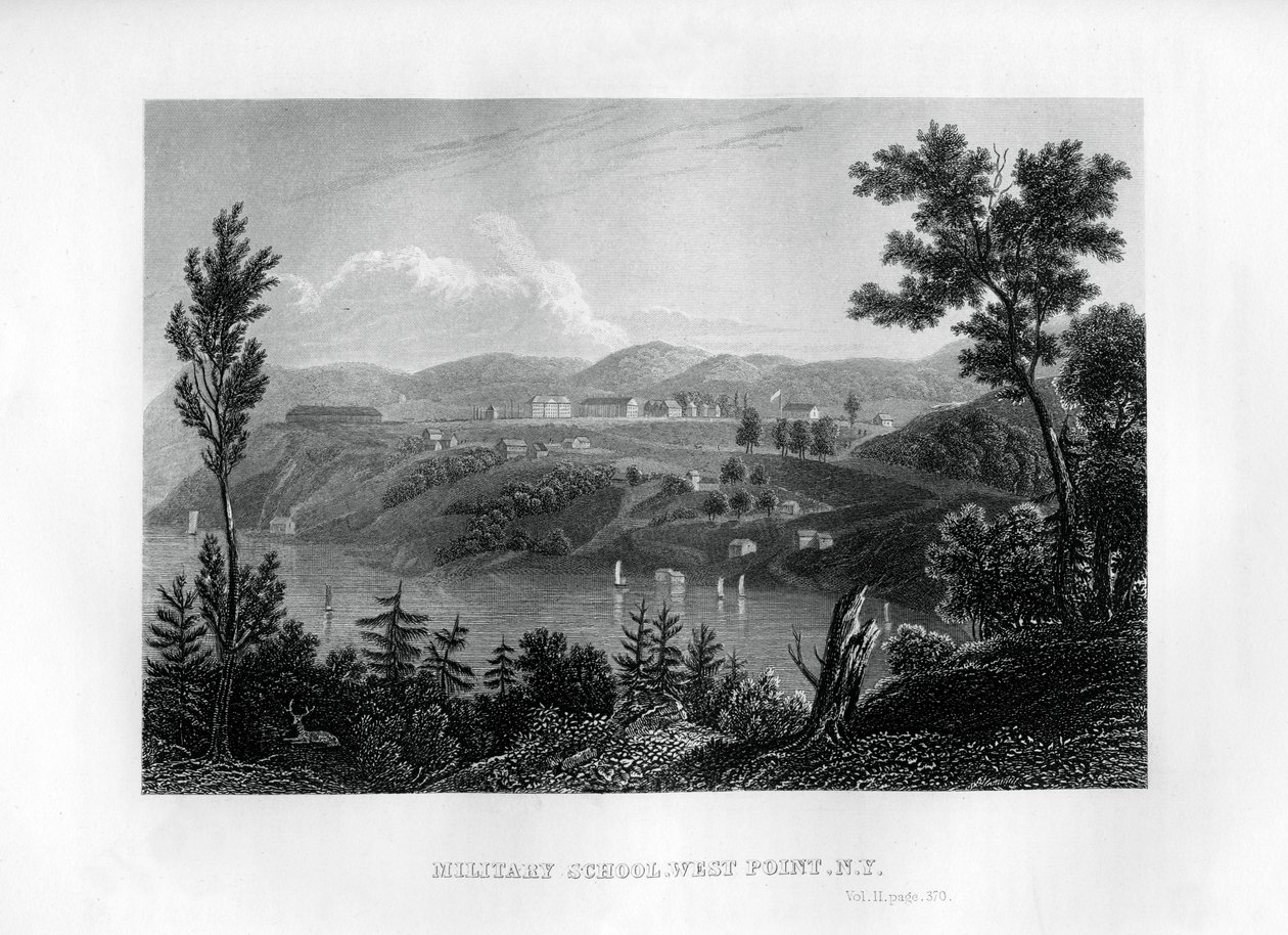 West Point Military School, New York, 1855 av Unbekannt