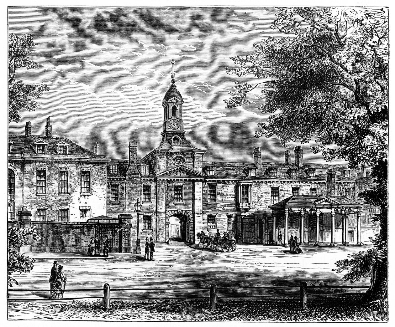 Vestfronten av Kensington Palace, London, 1900 av Unbekannt