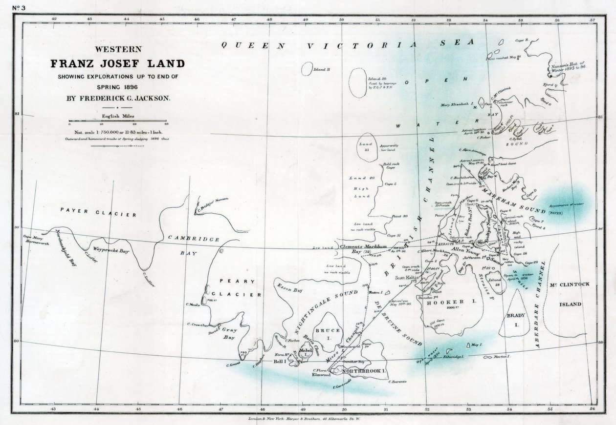 Vestlige Franz Josef Land, 1896 1899 av Unbekannt