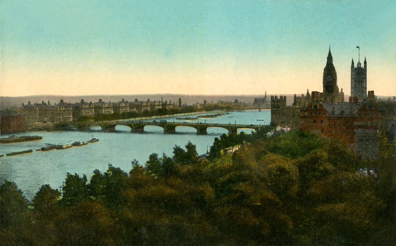Westminster Bridge, London, c1910. av Unbekannt