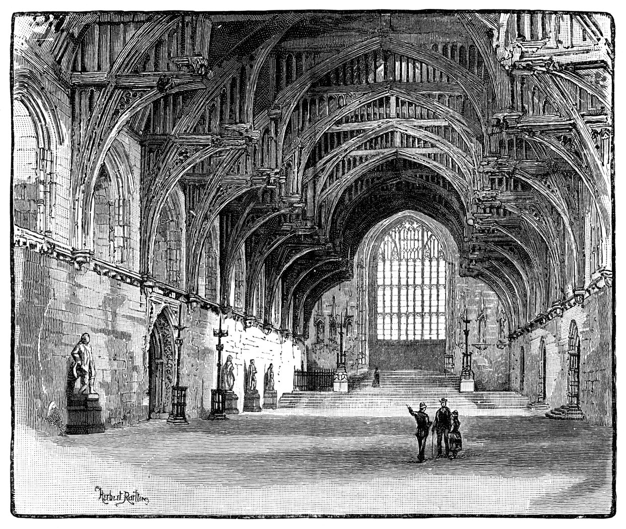 Westminster Hall, London, 1900 av Unbekannt