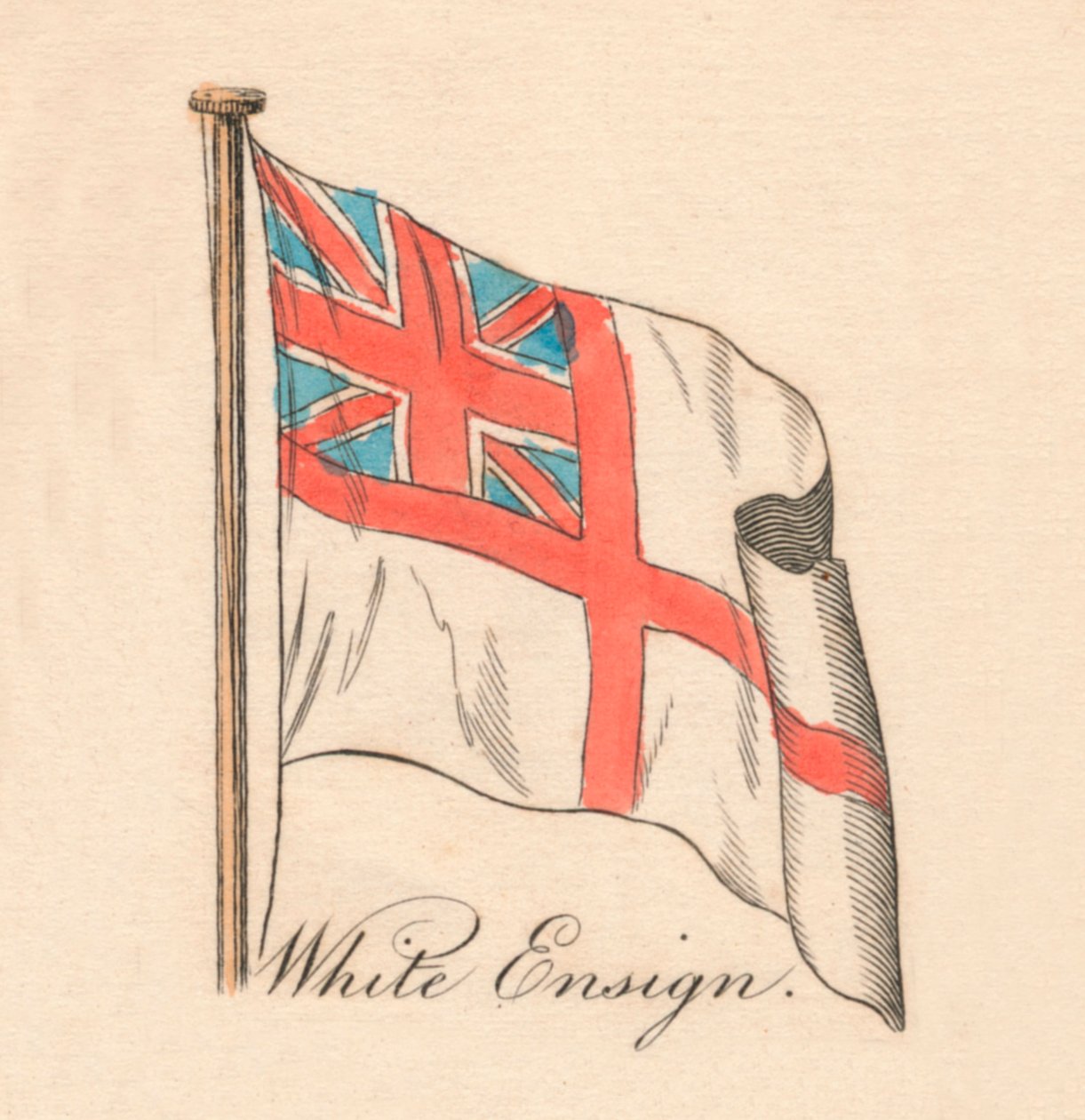 White Ensign, 1838 av Unbekannt