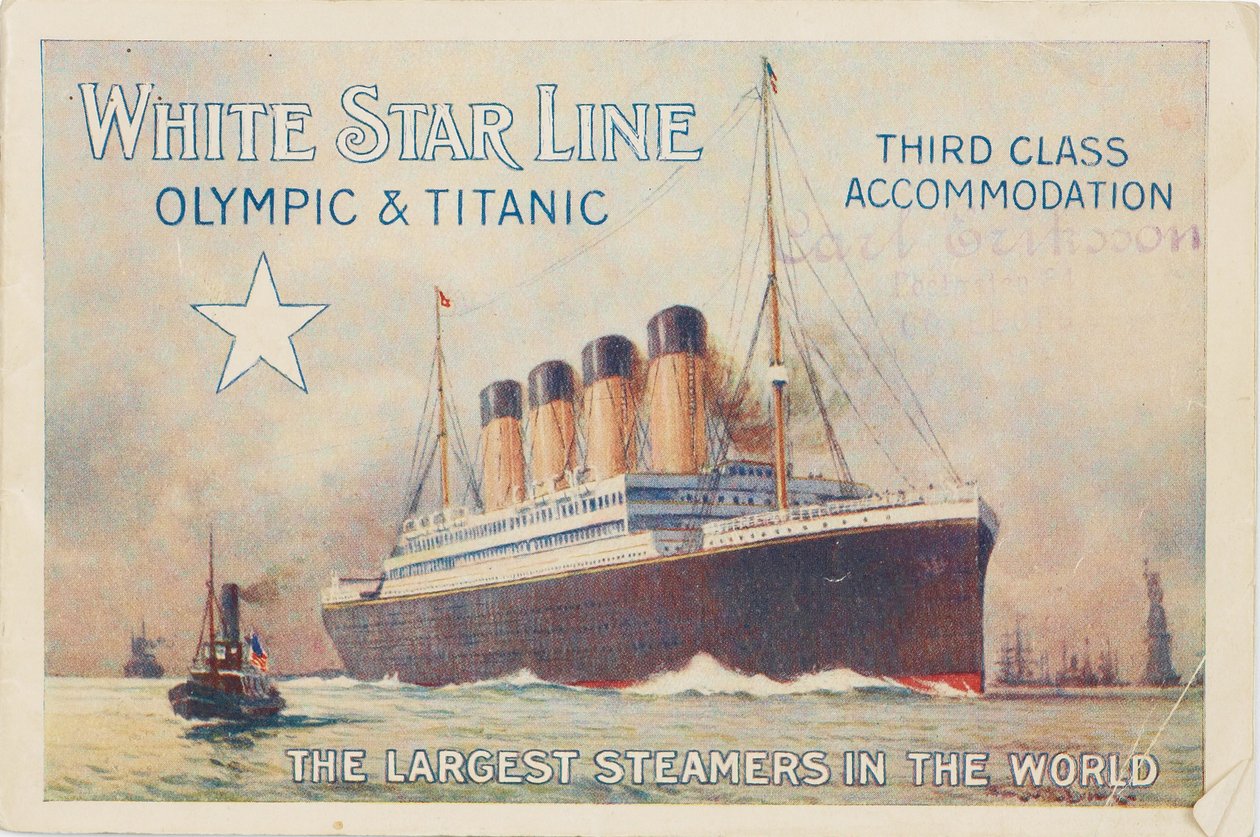 White Star Line. Titanic og Olympic, ca. 1910 av Unbekannt