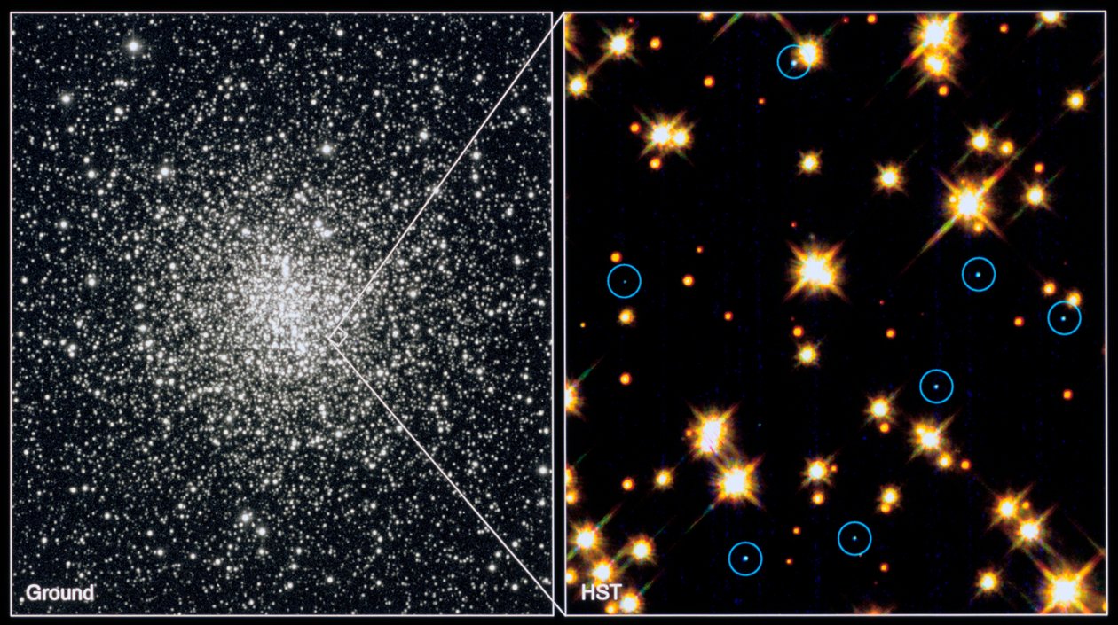 Hvite dvergstjerner i Globular Cluster M4H Bond STSCI av Unbekannt