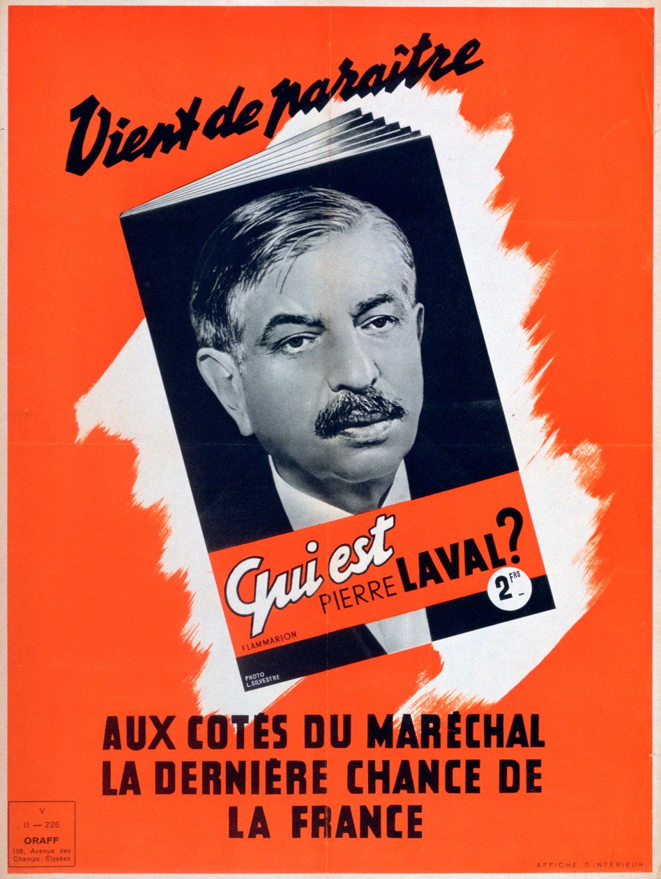 Hvem er Pierre Laval, Vichy fransk propagandaplakat, 1940-1944 av Unbekannt