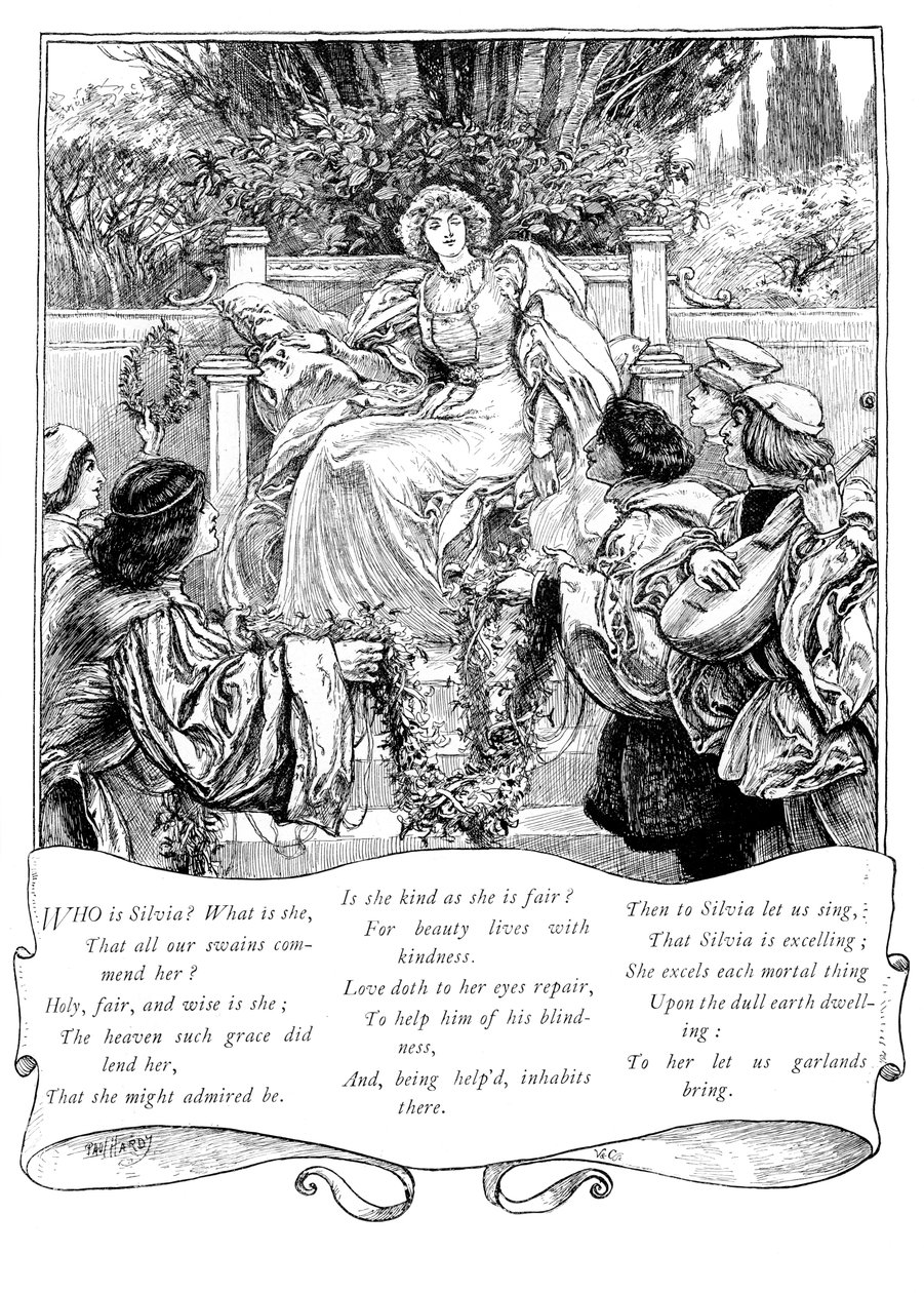 Hvem er Silvia, 1895 av Unbekannt