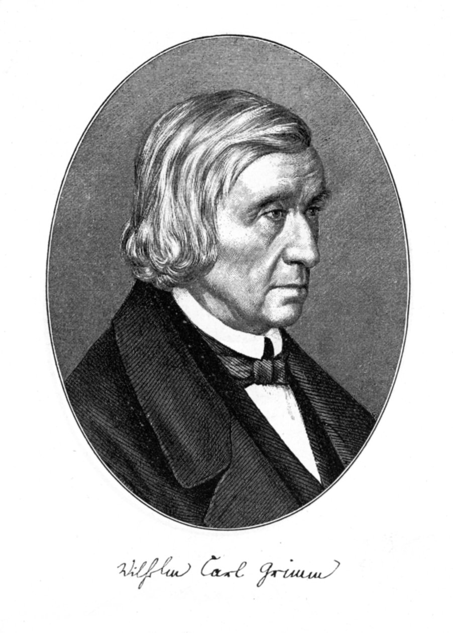 Wilhelm Carl Grimm, tysk forfatter, 1887 av Unbekannt
