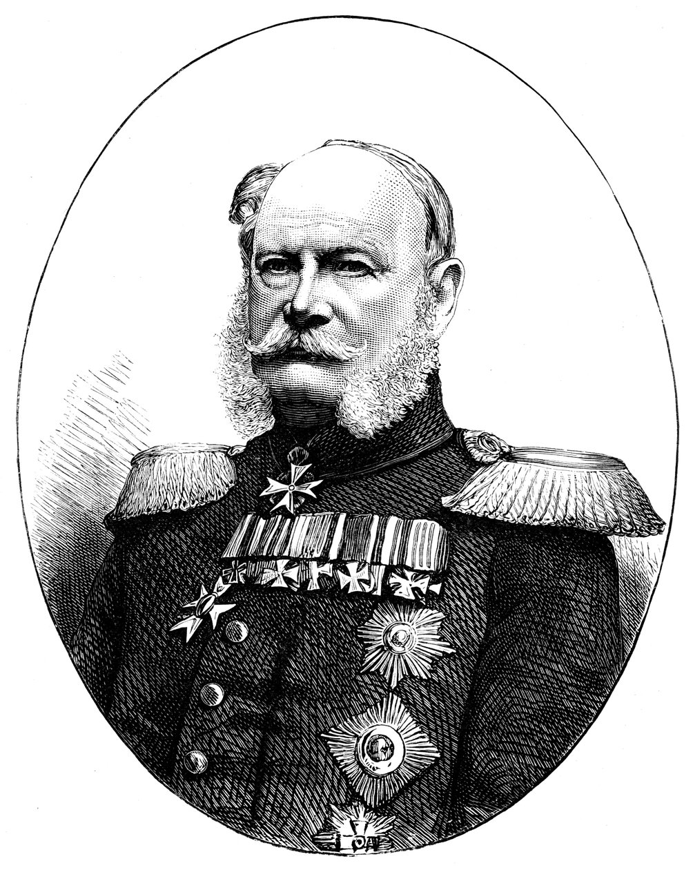 Wilhelm I 1797-1888, konge av Preussen og keiser av Tyskland av Unbekannt