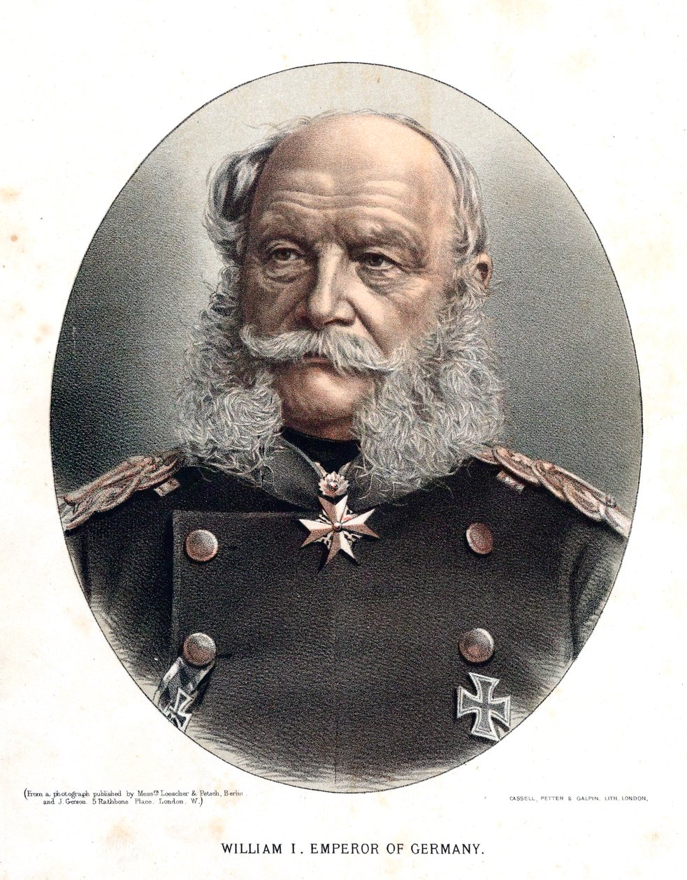 Wilhelm I, konge av Preussen og keiser av Tyskland, c1880 av Unbekannt