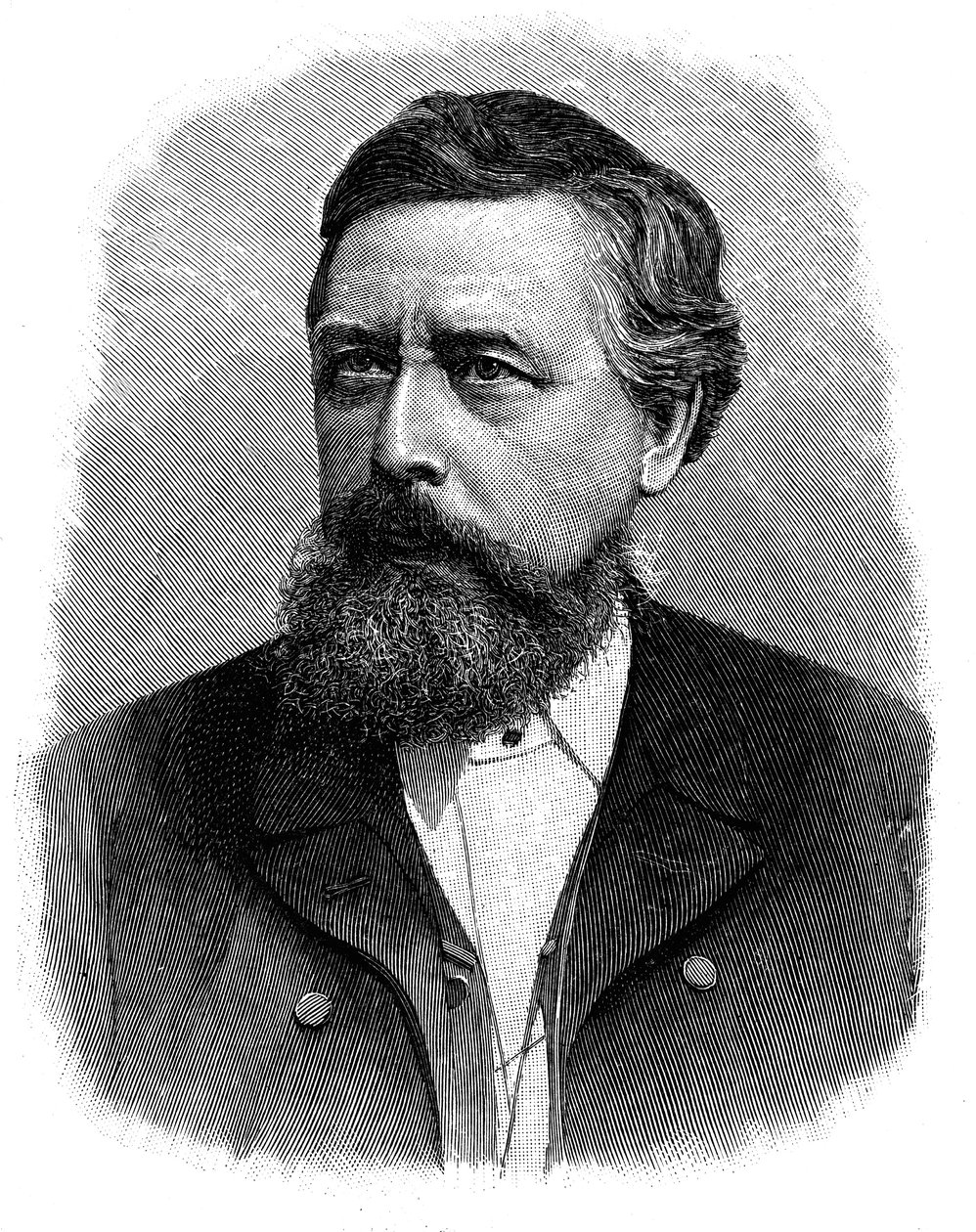Wilhelm Liebknecht, tysk sosialdemokrat fra 1800-tallet av Unbekannt