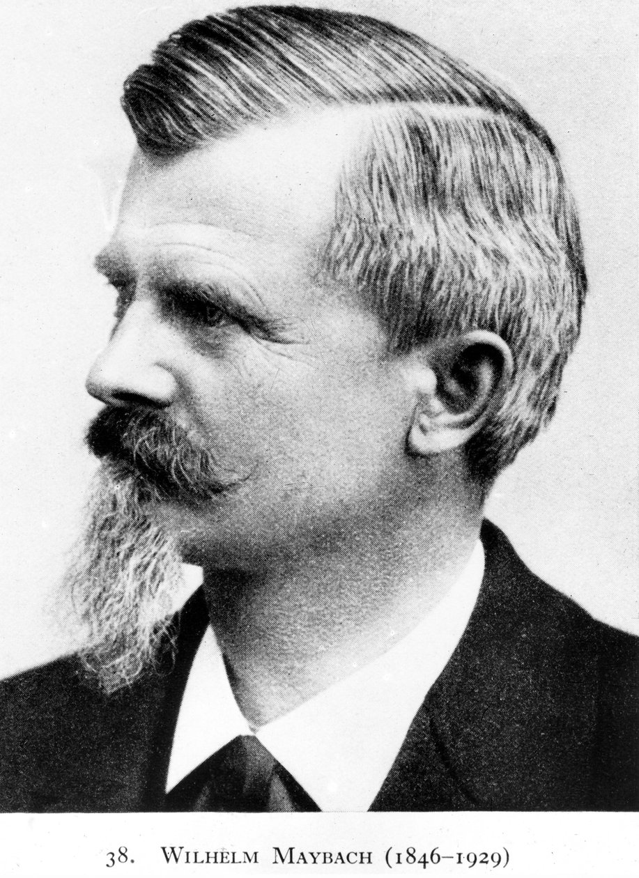 Wilhelm Maybach, tysk oppfinner og bildesigner, ca 1900 av Unbekannt