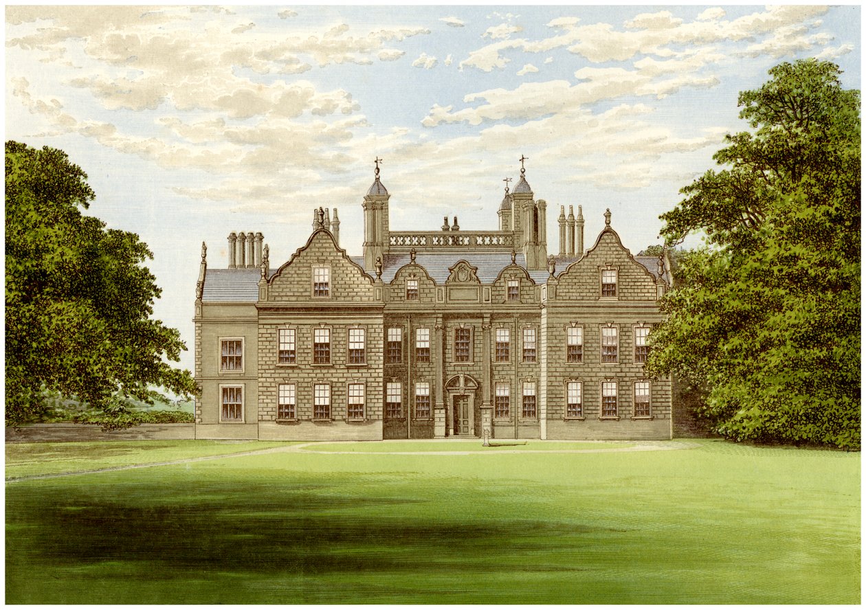 Willesley Hall, Derbyshire, hjemmet til jarlen av Loudoun, c1880 av Unbekannt