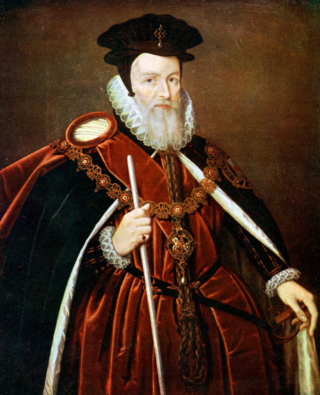 William Cecil, 1. baron Burghley, 1500-tallet c1905 av Unbekannt