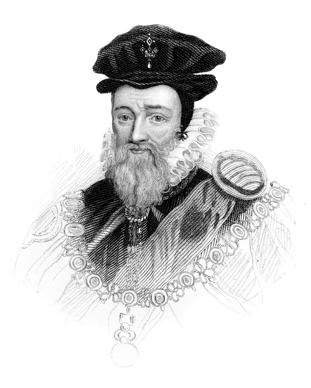 William Cecil, 1. baron Burghley, c1850 av Unbekannt
