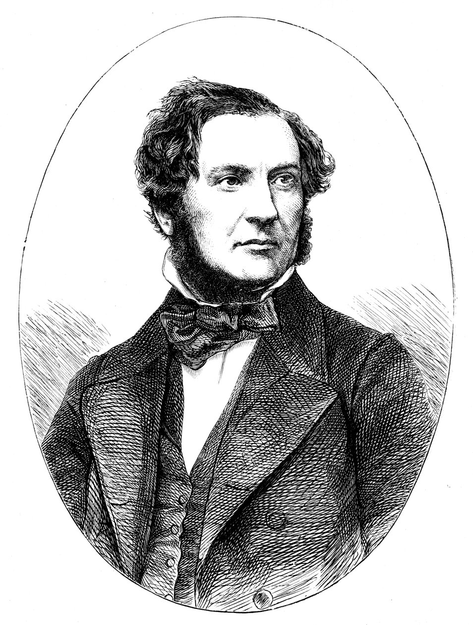 William Ewart Gladstone , britisk liberal statsmann og statsminister, 1855 av Unbekannt