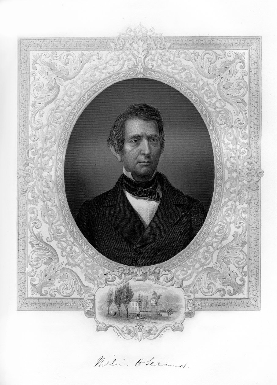 William Henry Seward, USAs utenriksminister under Lincoln og Johnson, 1862-1867 av Unbekannt