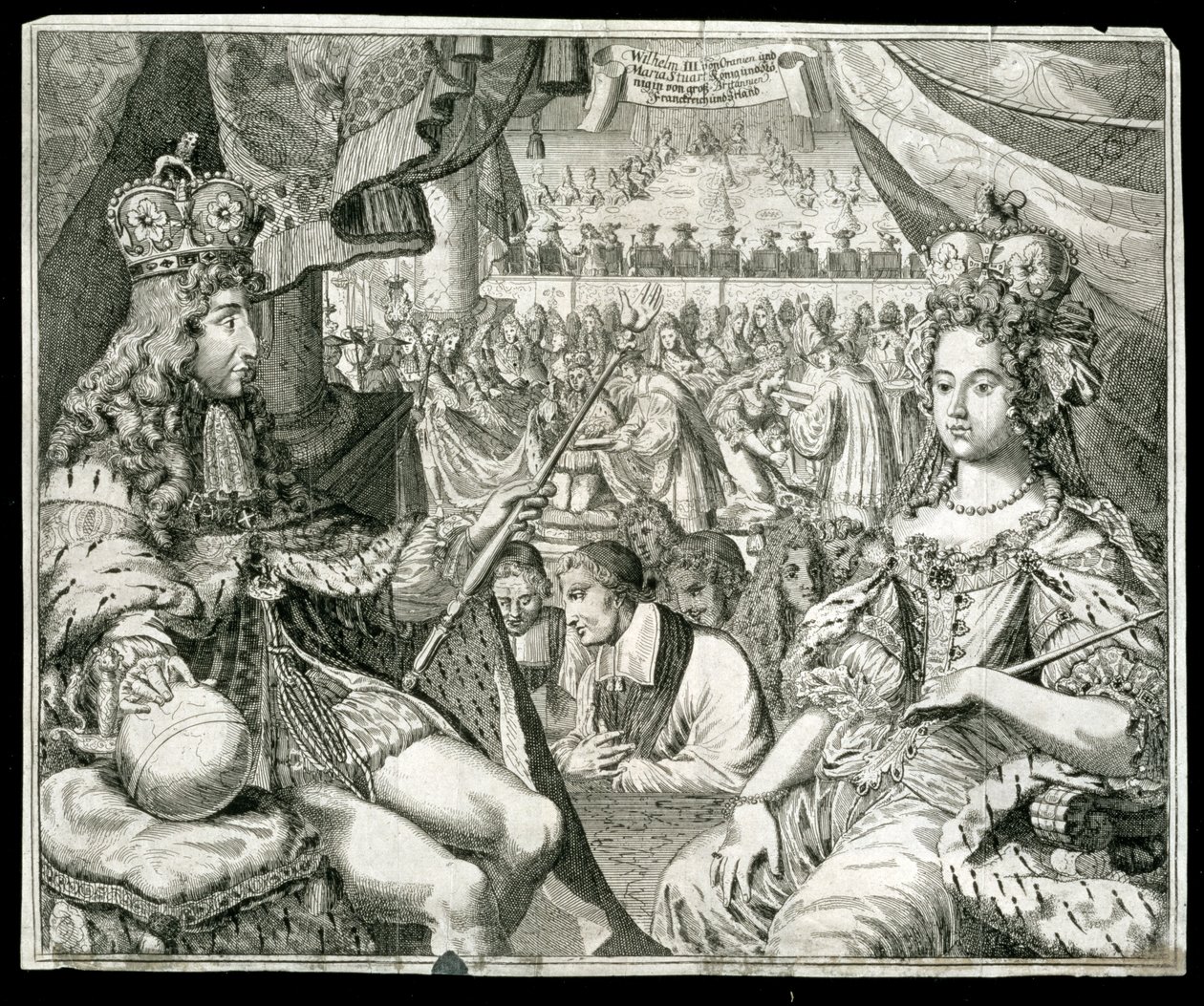 William III og Mary II, konge og dronning av Storbritannia og Irland, c1689 av Unbekannt