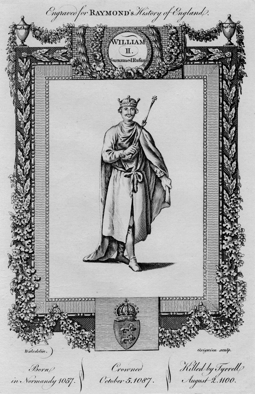 Vilhelm II. Etternavnet Rufus, c1787 av Unbekannt