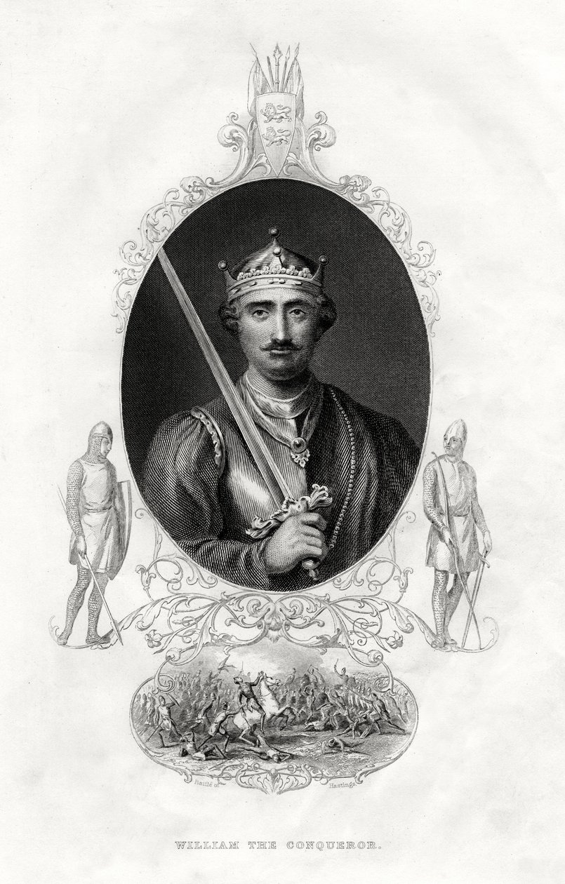 William I av England, også kjent som Vilhelm Erobreren, 1860 av Unbekannt