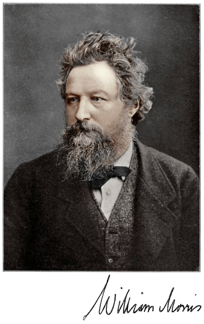 William Morris , engelsk kunstner, forfatter, sosialist og aktivist fra 1800-tallet, 1901 av Unbekannt