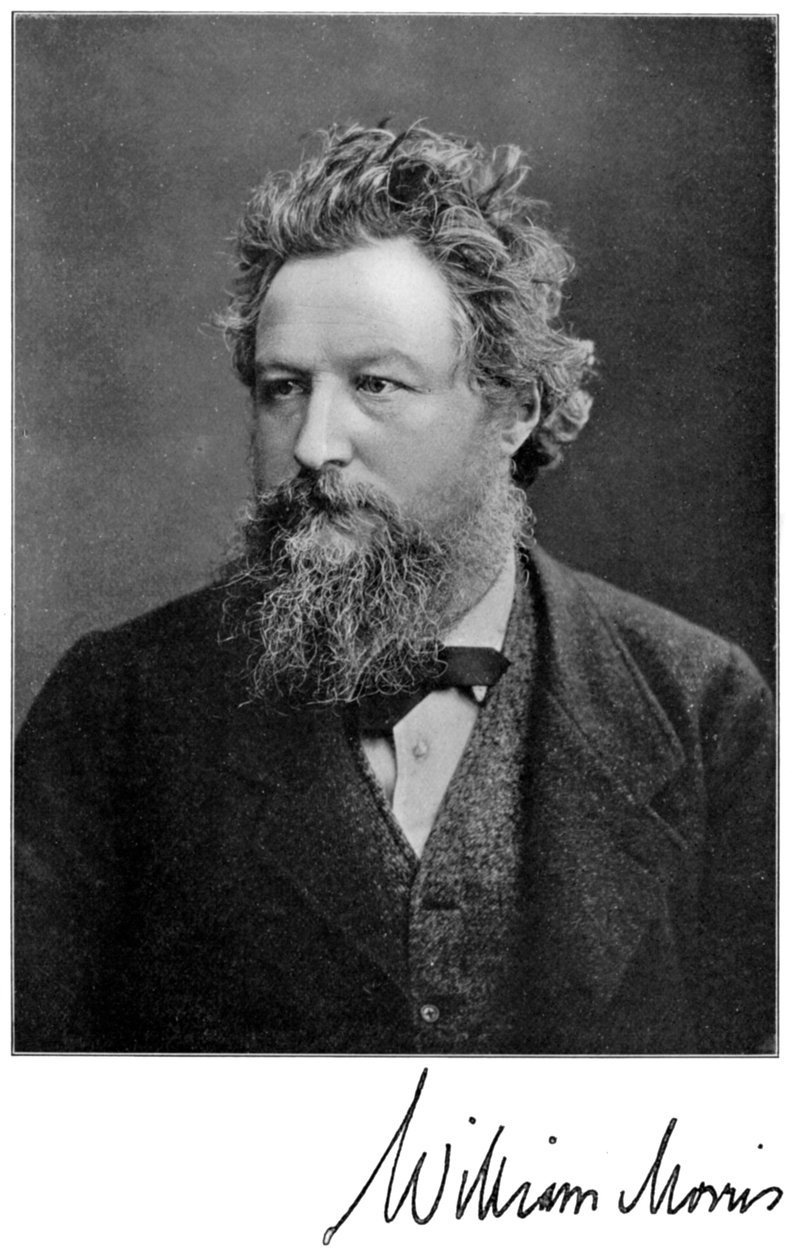 William Morris , engelsk kunstner, forfatter, sosialist og aktivist fra 1800-tallet, 1901 av Unbekannt